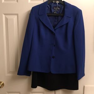 Blue & Black 2 piece suit